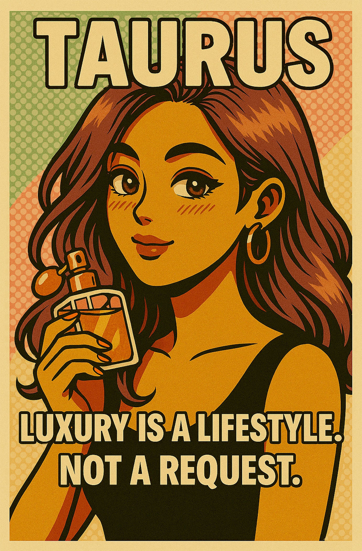 Taurus Zodiac Girl Pop-Art: Luxury Is a Lifestyle | Usha Design Studio